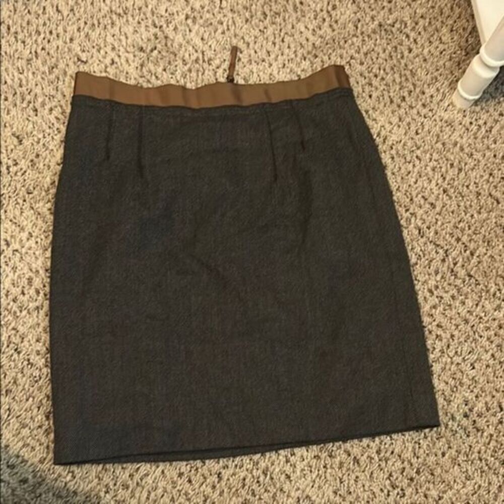 LOFT Black and Brown Pencil Skirt C - Picture 1 of 6